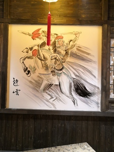 梧州餐厅旺城广场小龙坎老火锅墙绘8